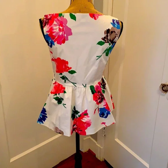 Kate Spade Floral Sleeveless Blouse - Picture 5 of 6